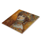 Golden Phase Gustav Klimt Mosaic Edwardian Woman C Tegeltje (Zijkant)