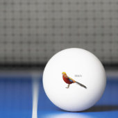 Golden pheasant bird cartoon illustration pingpongbal (Net)