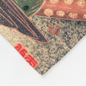 Golden Pheasant  Bird Japans Woodblock Pr Fleece Deken (Hoek)