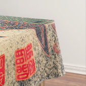 Golden Pheasant  Bird Japans Woodblock Pr Tafelkleed (Voorbeeld)