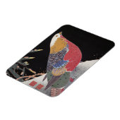 Golden Pheasant in de sneeuw, Jakuchüu Magneet (Linkerzijde)