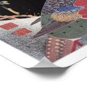 Golden Pheasant in de sneeuw, Jakuchüu Poster (Hoek)