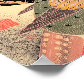 Golden Pheasant in de sneeuwpop Itô Jakuchã vogelk Poster (Hoek)