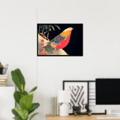 Golden Pheasant in de sneeuwvogel-Jakuchu (1900) Poster (Thuiskantoor)