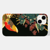 Golden Pheasant in Sneeuw Antiek Japans Bloemen Case-Mate iPhone Case (Achterkant (horizontaal))