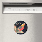 Golden Pheasant in sneeuw door Ito Jakuchu Magneet (Insitu (Vaatwasser))