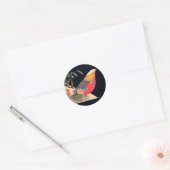 Golden Pheasant in sneeuw door Ito Jakuchu Ronde Sticker (Envelop)