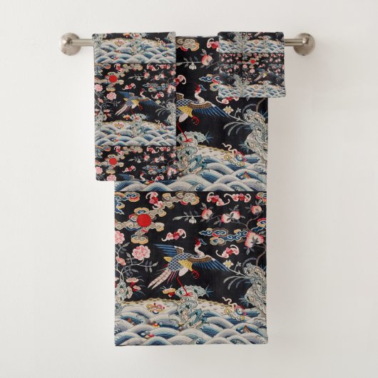 Golden Pheasant & Quing Dynasty/imperial China Bad Handdoek (Insitu)