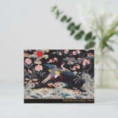 Golden Pheasant & Quing Dynasty/imperial China Briefkaart (Staand voorkant)