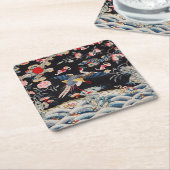 Golden Pheasant & Quing Dynasty/imperial China Kartonnen Onderzetters (Schuin)