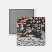 Golden Pheasant & Quing Dynasty/imperial China Magneet (Voorkant / Achterkant)