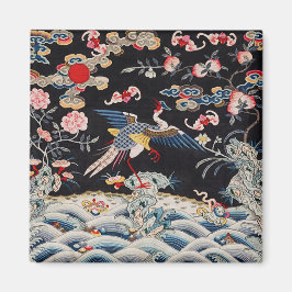 Golden Pheasant & Quing Dynasty/imperial China Magneet