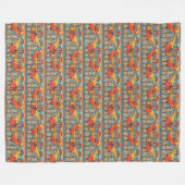 Golden Pheasant Retro Fleece Deken (Voorkant (Horizontaal))