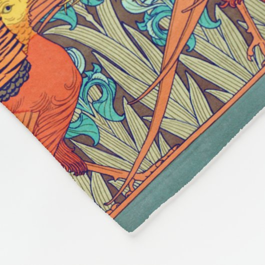 Golden Pheasant Retro Fleece Deken (Hoek)