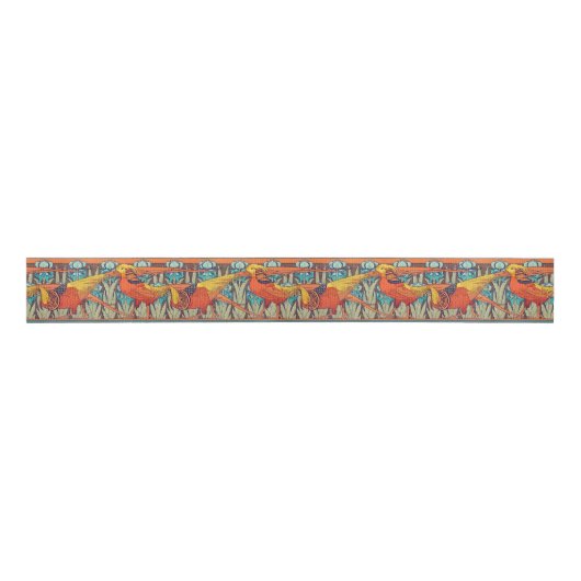 Golden Pheasant Retro Grosgrain Lint (Voorkant)