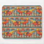 Golden Pheasant Retro Muismat (Voorkant)