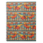 Golden Pheasant Retro Notitieboek (Voorkant)