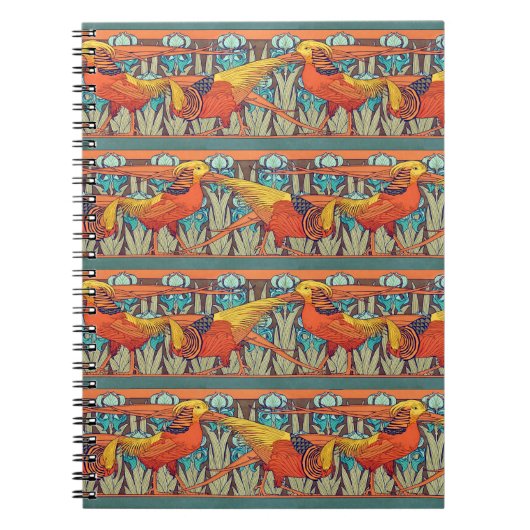 Golden Pheasant Retro Notitieboek (Voorkant)
