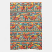 Golden Pheasant Retro Theedoek (Verticaal)