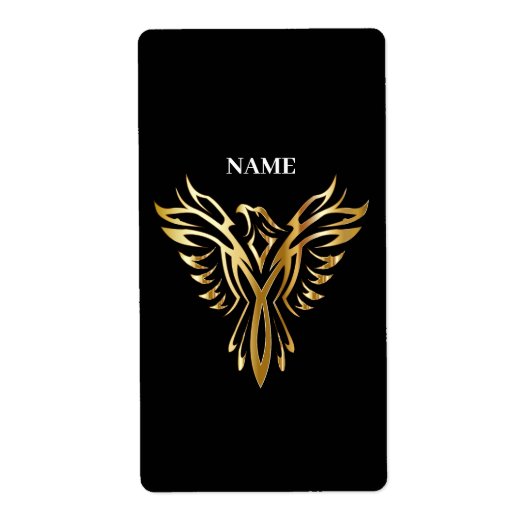 Golden phoenix, elegance etiket (Voorkant)