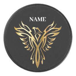 Golden phoenix, elegance hockey puck