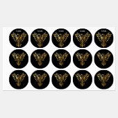 Golden phoenix, elegance labels (Vel)