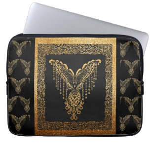 Golden Phoenix Elegance Laptop Sleeve