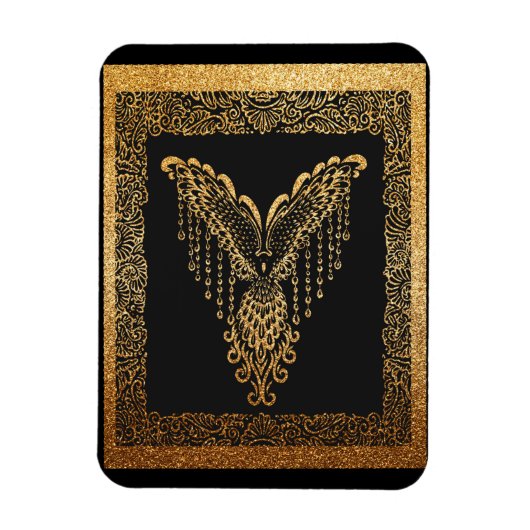 Golden Phoenix Elegance Magneet (Verticaal)