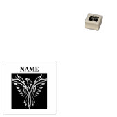 Golden phoenix, elegance rubberstempel (Gestempeld)