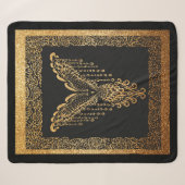 Golden Phoenix Elegance Sherpa Deken (Voorkant (horizontaal))