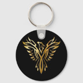 Golden phoenix, elegance sleutelhanger (Achterkant)