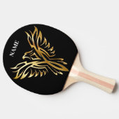 Golden phoenix, elegance tafeltennisbatje (Zijkant)
