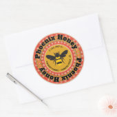 Golden Phoenix Honey Jar Ronde Sticker (Envelop)