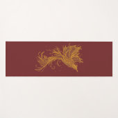 Golden Phoenix Red en Blue Yoga Mat (Voorkant (horizontaal))
