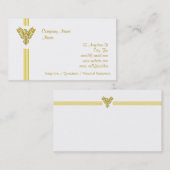 Golden Phoenix Rising - schoon, dagelijks ontwerp Visitekaartje (Voorkant / Achterkant)