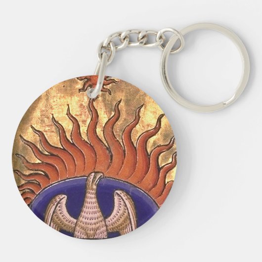 Golden Phoenix stijgt uit de as Sleutelhanger (Achterkant)