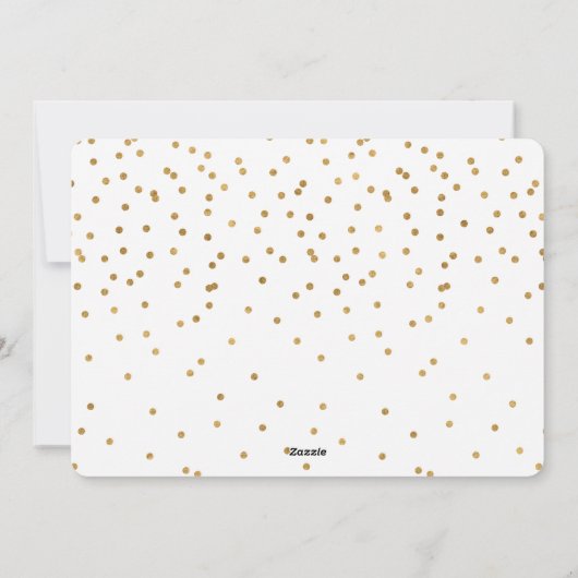 Golden Photo Overlay Prettige feestdagen Flat Feestdagenkaart (Achterkant)