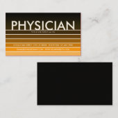golden PHYSICIAN-staal Visitekaartje (Voorkant / Achterkant)