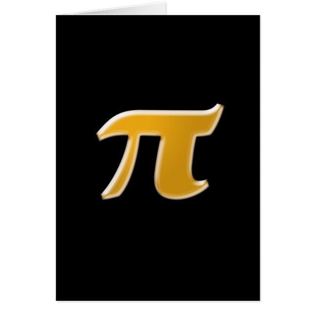 Golden PI op zwart (Voorkant)