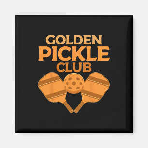 Golden Pickle Club Grappige Pickleball spelers Pic Magneet