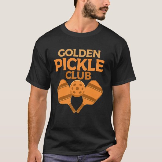 Golden Pickle Club Grappige Pickleball spelers Pic T-shirt (Voorkant)