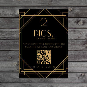 Golden Pics of niet gebeurd Seating Chart Reclamebord Met Voetstuk