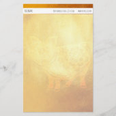 Golden Pig Chinees Nieuwjaar gepersonaliseerd papi Briefpapier (Voorkant)