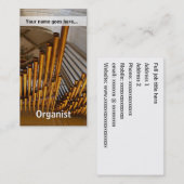 Golden pijpen visitekaartje (Voorkant / Achterkant)