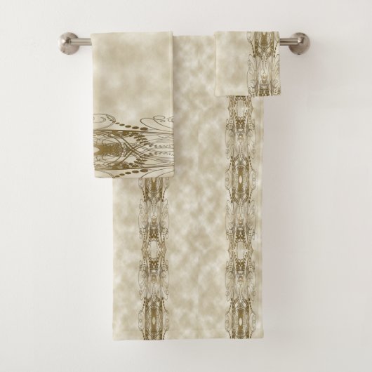 Golden Pillars Bad Handdoek (Insitu)