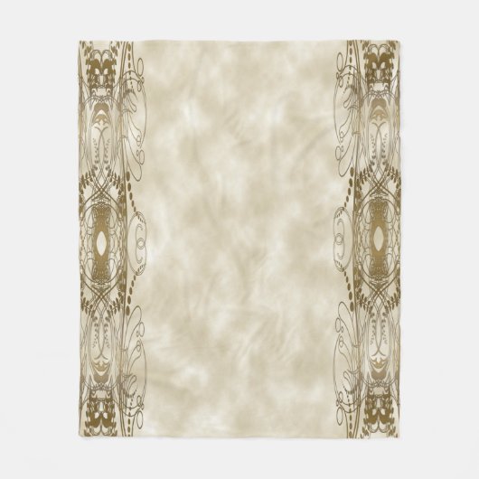 Golden Pillars Fleece Deken (Voorkant)