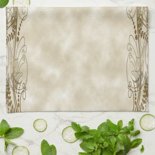 Golden Pillars Theedoek (Gevouwen)