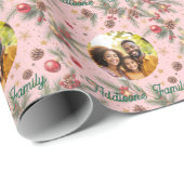 Golden Pine Frame Cadeaupapier (Rol Hoek)