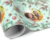 Golden Pine Frame Cadeaupapier (Rol Hoek)