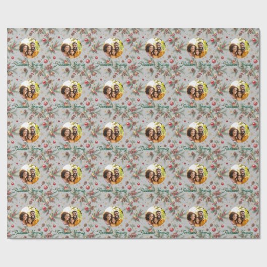 Golden Pine Frame Cadeaupapier (Vlak)